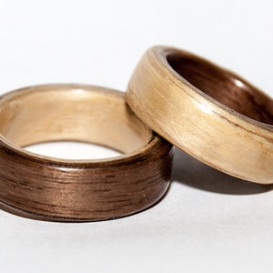 Two colors bentwood ring image 1