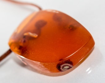 033 Resin jewelry, resin necklace, resin pendant, wooden necklace, wood jewelry, wood pendant