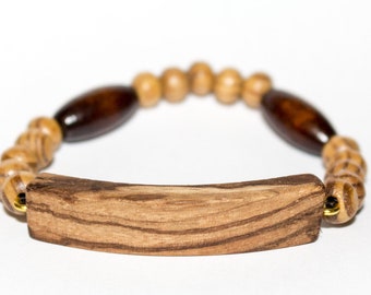 Slinky Bracelet Wood Beads