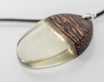 007 Resin jewelry, resin necklace, resin pendant, wooden necklace, wood jewelry, wood pendant