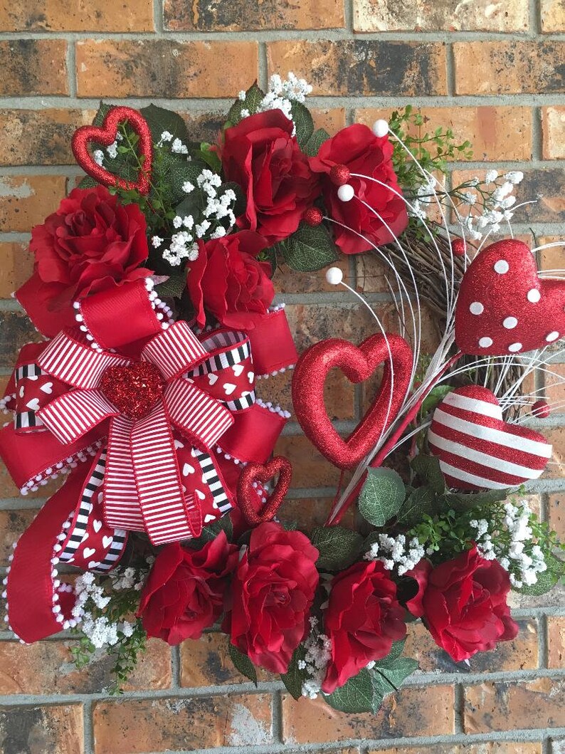 Valentine Wreath Valentine's Front Door WreathHeart image 1
