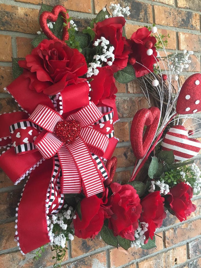 Valentine Wreath Valentine's Front Door WreathHeart image 2