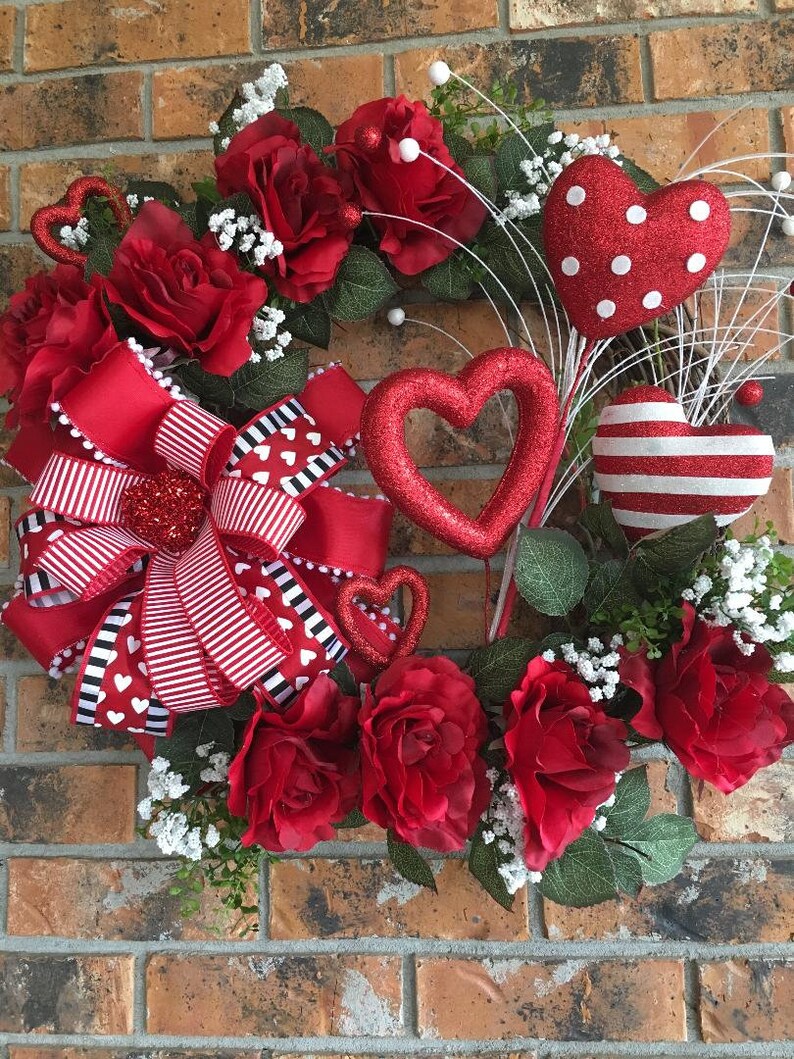 Valentine Wreath Valentine's Front Door WreathHeart image 0