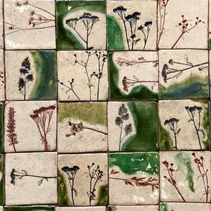 Groene kruidentegels