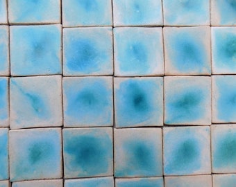 TURQUOISE AND FOG TILES