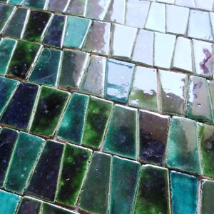 Tiles, mosaic green and turquoise image 4