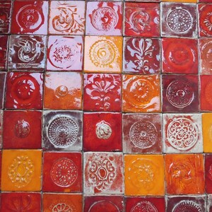 Tiles red baroque image 5