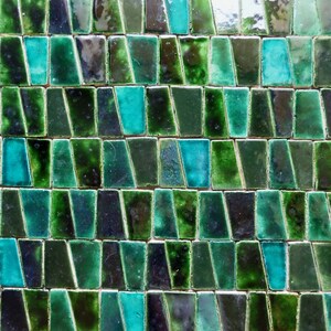 Tiles, mosaic green and turquoise image 2