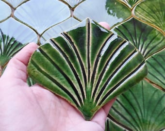 JAPANESE GREEN FAN tiles