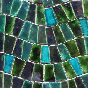 Tiles, mosaic green and turquoise image 3