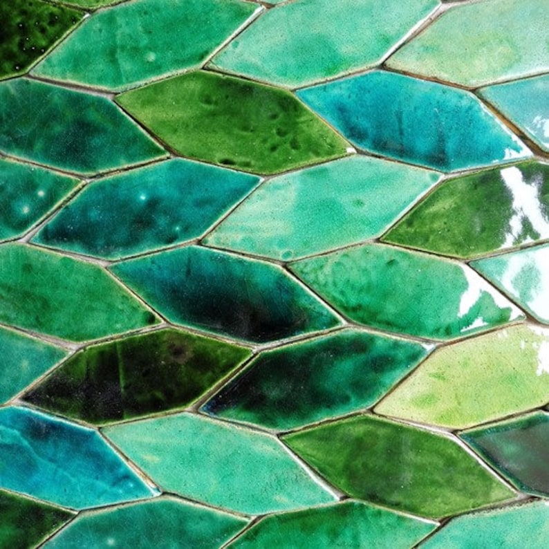 Fogliame Tiles green leaves image 6