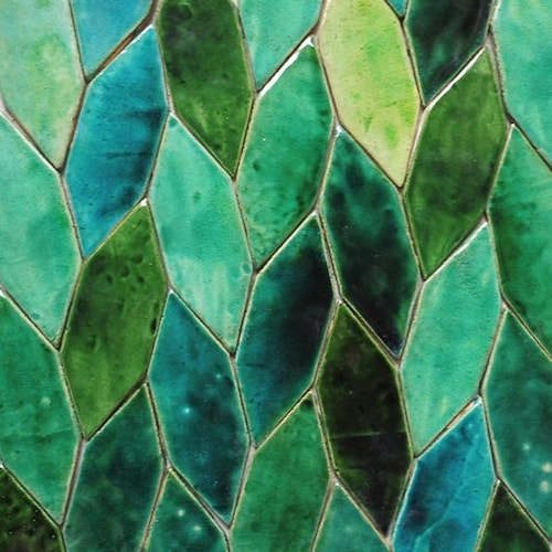 Fogliame Tiles- green leaves