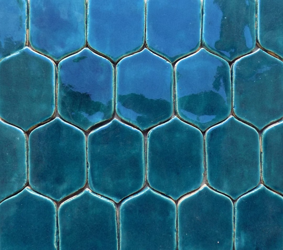 DARK TURQUOISE TILES - Etsy
