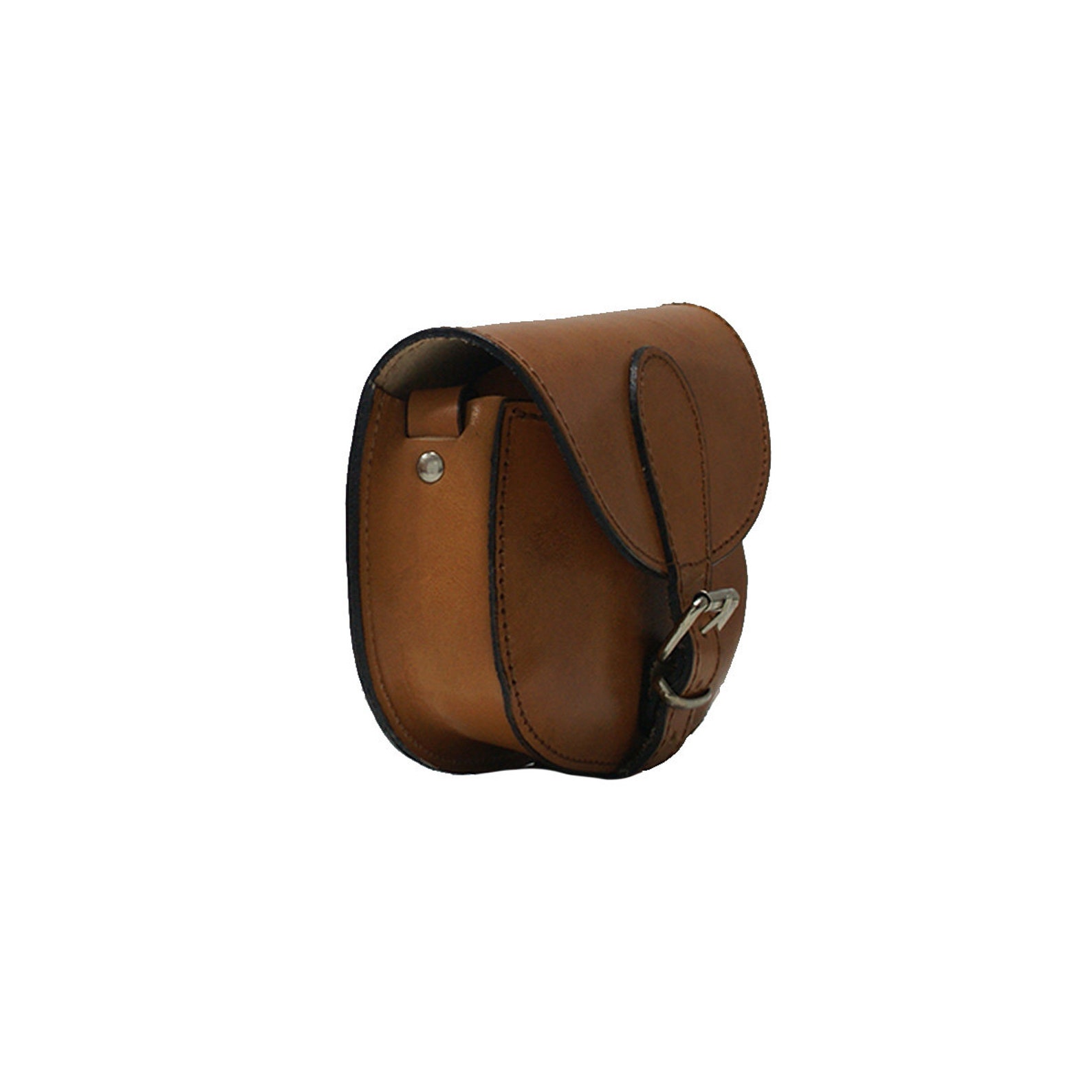 Mini Hexa Leather Crossbody Bag Asymmetrical Cut main image 0