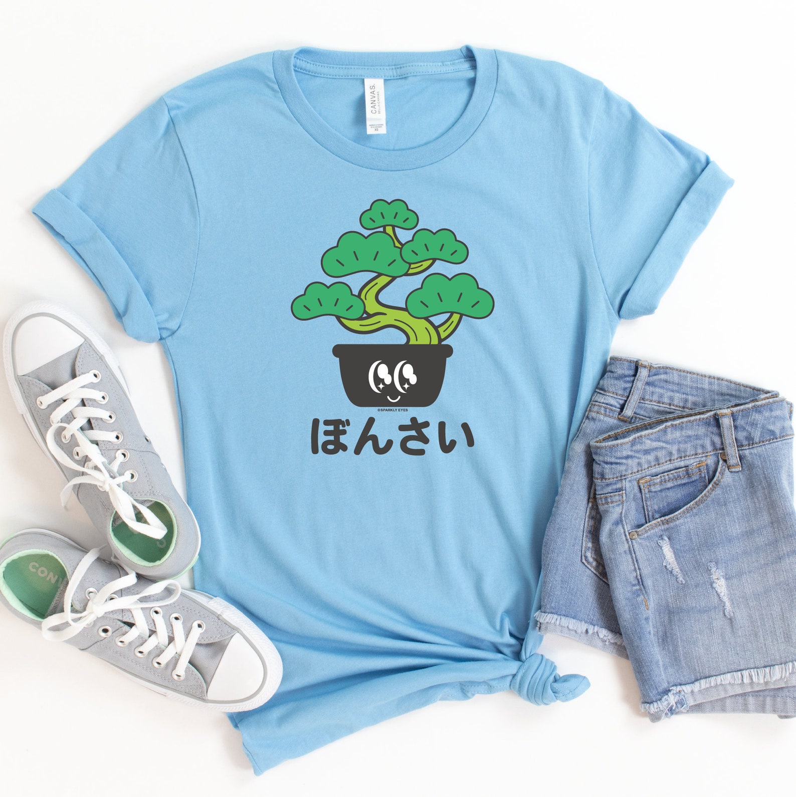 Bonsai Unisex Premium TShirt with Japanese Logo Etsy