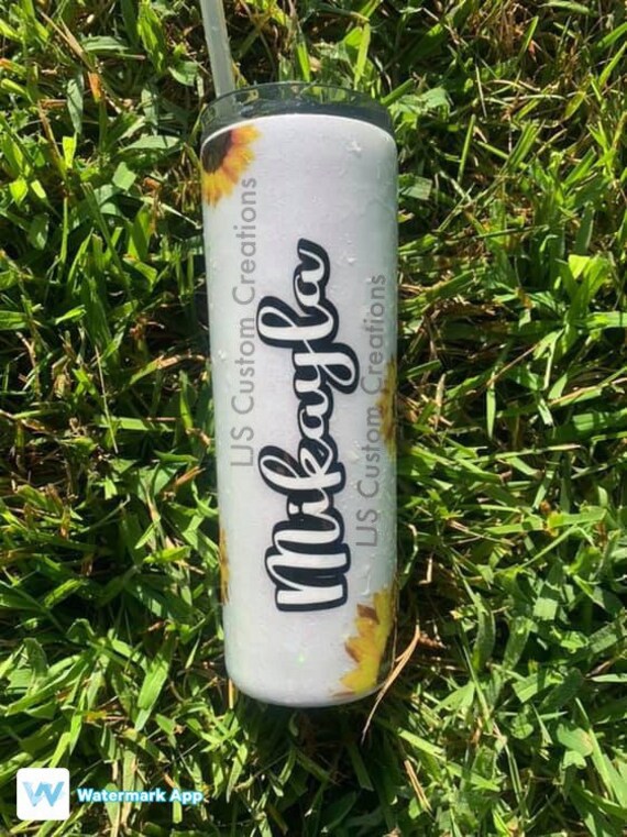 Sunflower tumbler | Etsy