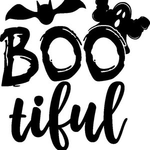 Boo tiful (PNG, JPG, SVG, pdf), Beautiful Halloween, Boo-tiful, Bootiful Digitale Download (4 bestanden)