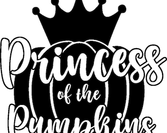 Princess of the Pumpkins(PNG,JPG, SVG, pdf), Princess of the Pumpkins, Princess of the Pumpkins Digital Download (4 files)