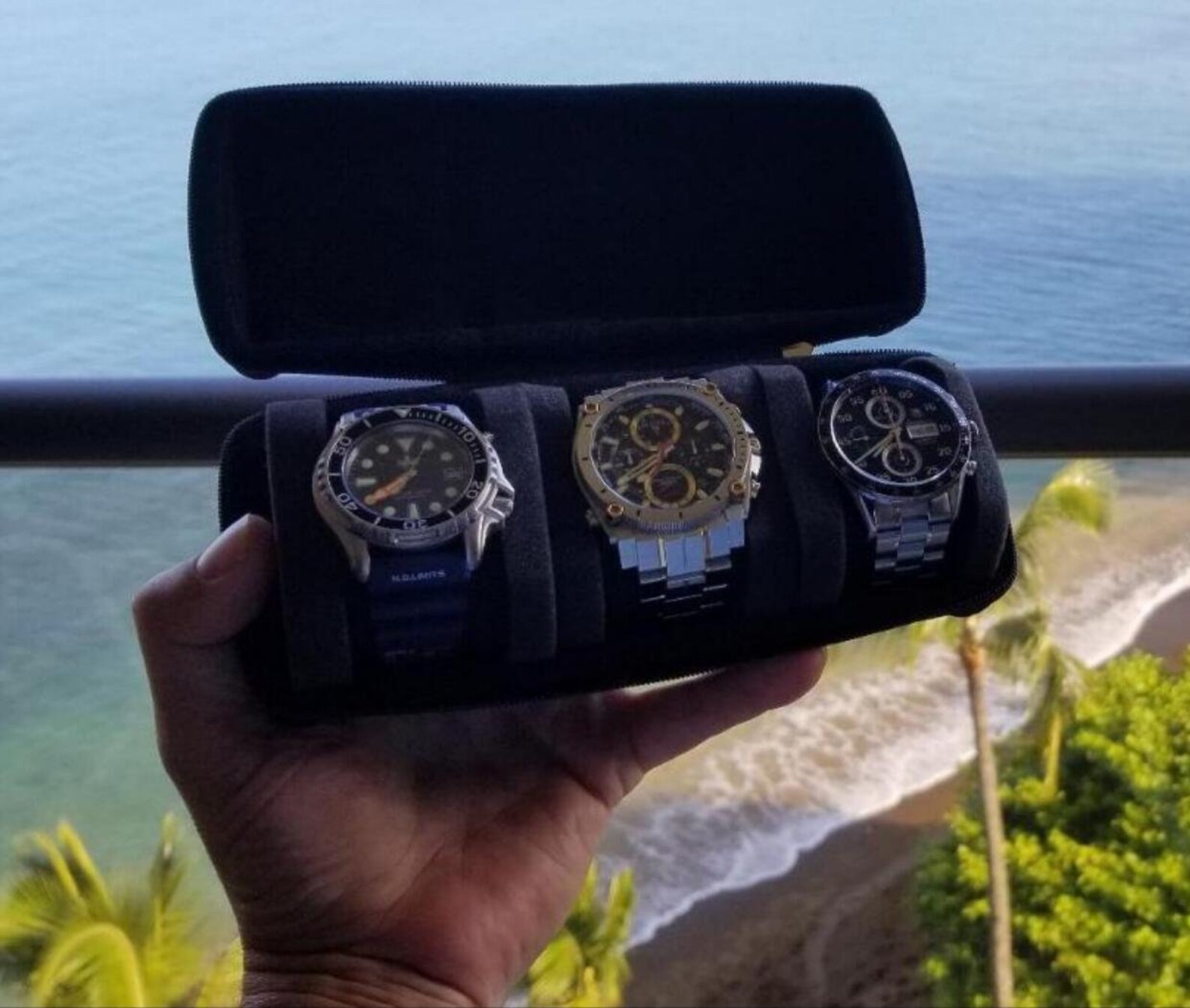 Hardshell Watch travel case watch storage carry case for 3 Etsy