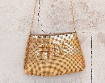 gold mesh purse