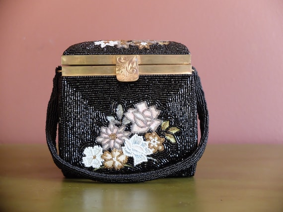 Beaded Bag / Beaded Purse / Embroidered Purse / Em