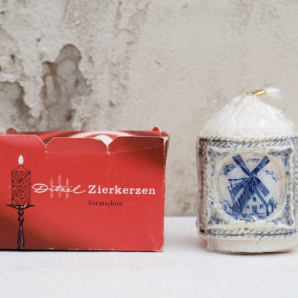 Kerzen / Delft / Blue and White / Delft Blue / Vintage Candle / Vintage Candles / Decorative Candle / Delft Blue and White / Unique Candles