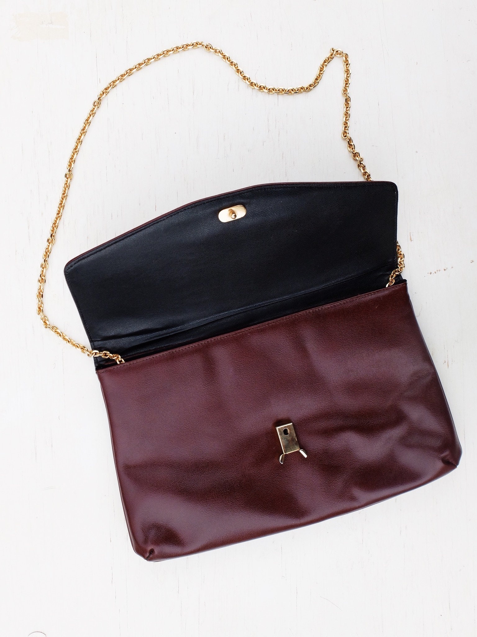 Shoulder Bag / Burgundy / Vintage Bag / Burgundy Purse / | Etsy