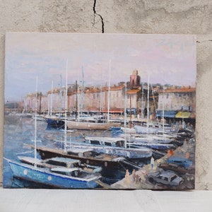Original Painting / Original Art / Sea Painting / Seascape Painting / Ocean Painting / Ocean Art / Sailboat Painting / Boat Panting