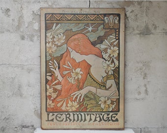 Art Nouveau / Art Nouveau Print / Poster At / Art Nouveau Prints / French Poster / Vintage Poster / Paul Berthon / Art Nouveau Poster