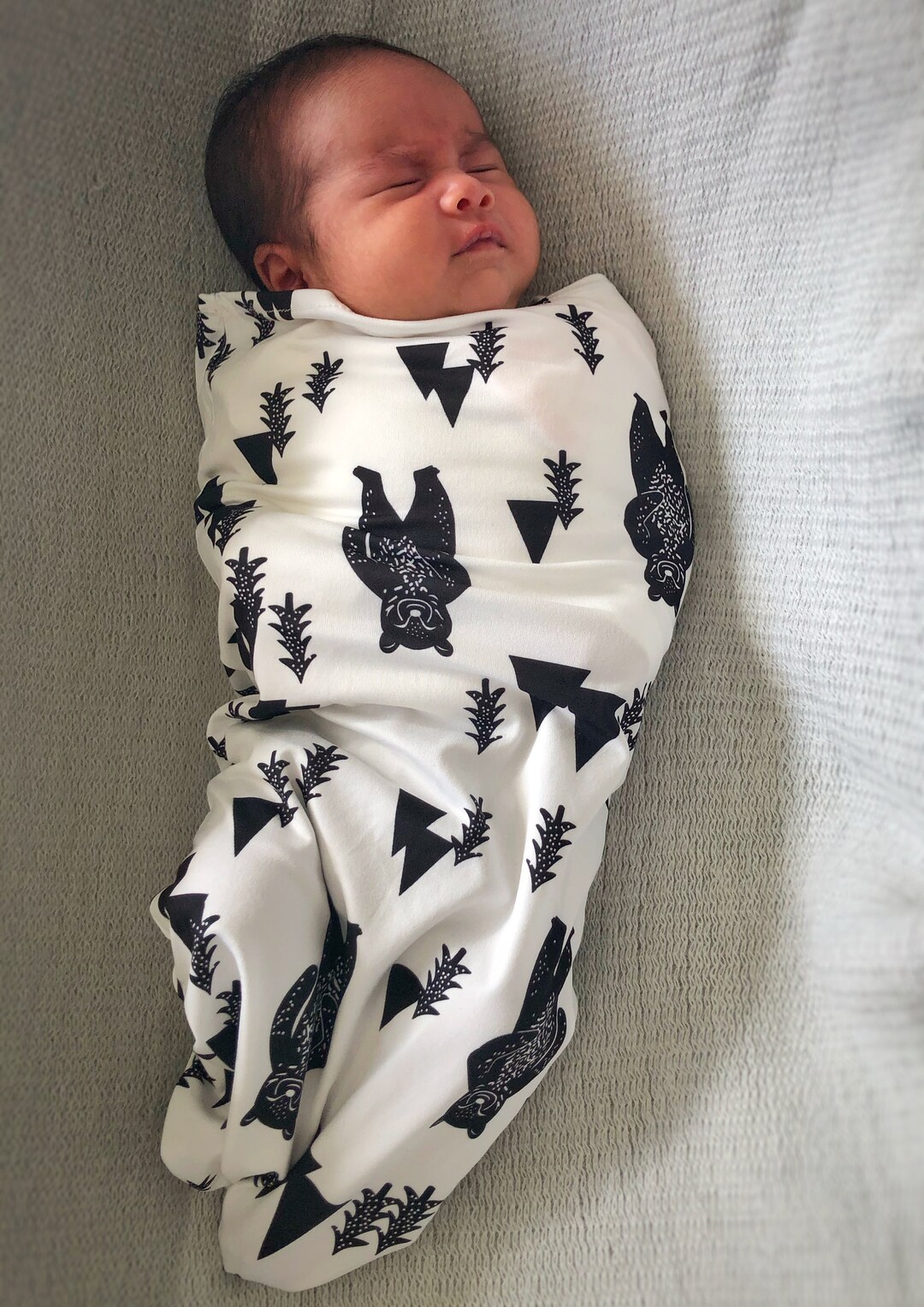 Bear Time Little Bean Pod Swaddle Sack & Beanie 0 to 4 Etsy