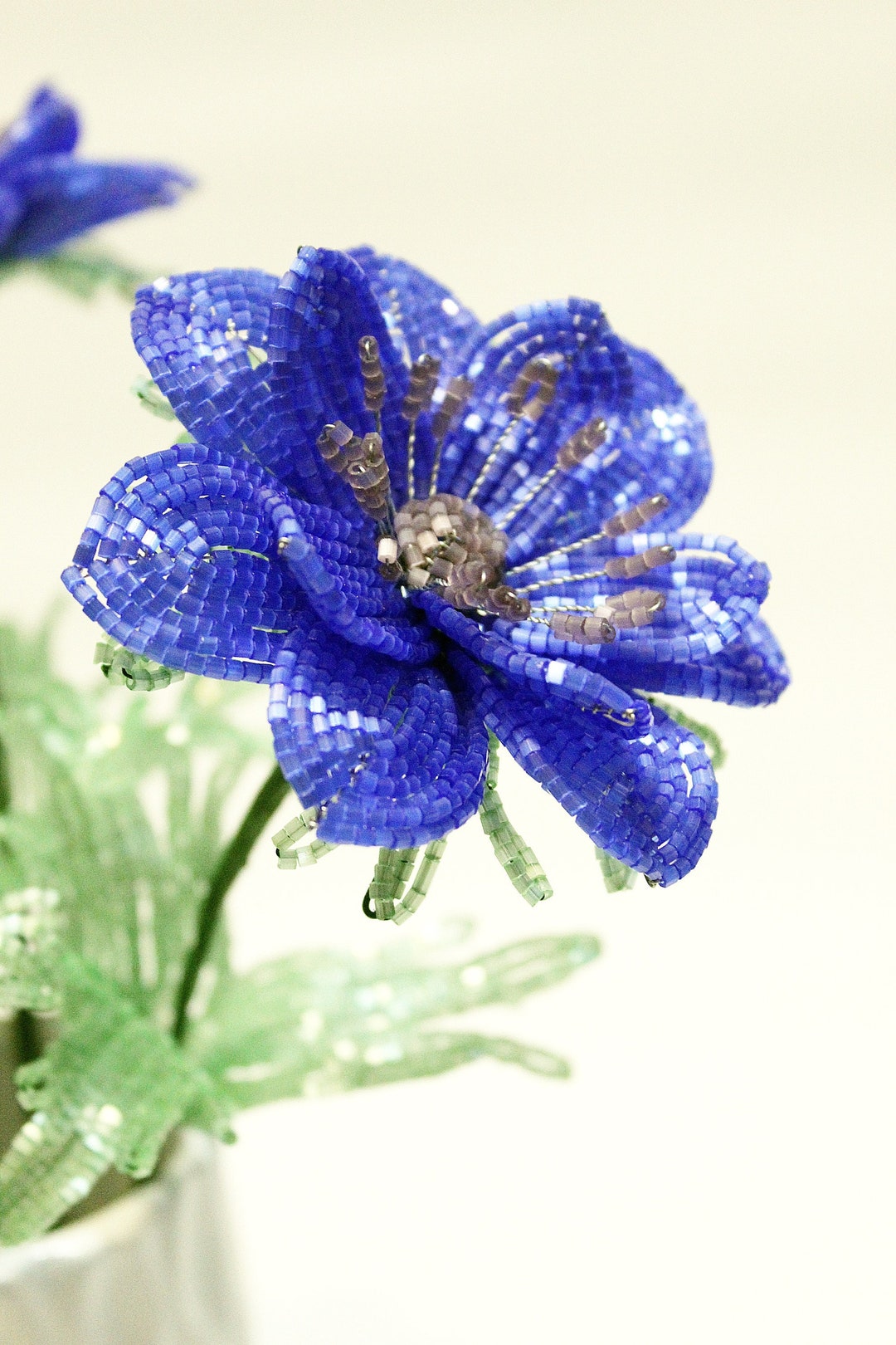 Beaded Flowers, French Beaded Flower, Anemones, Beaded Anemone. Wedding