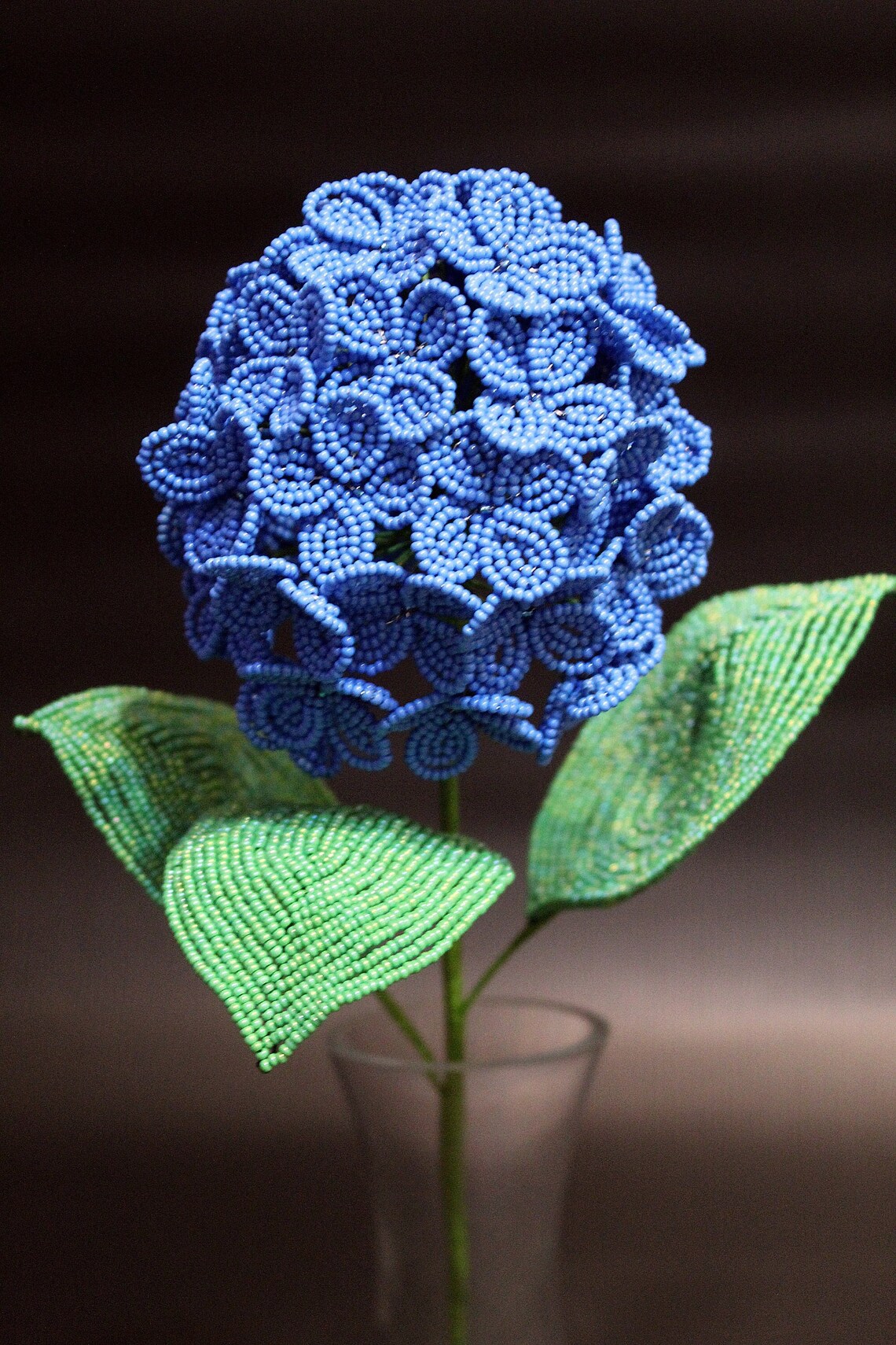 Hydrangea Beaded Flower Beaded Hydrangea French Beaded - Etsy