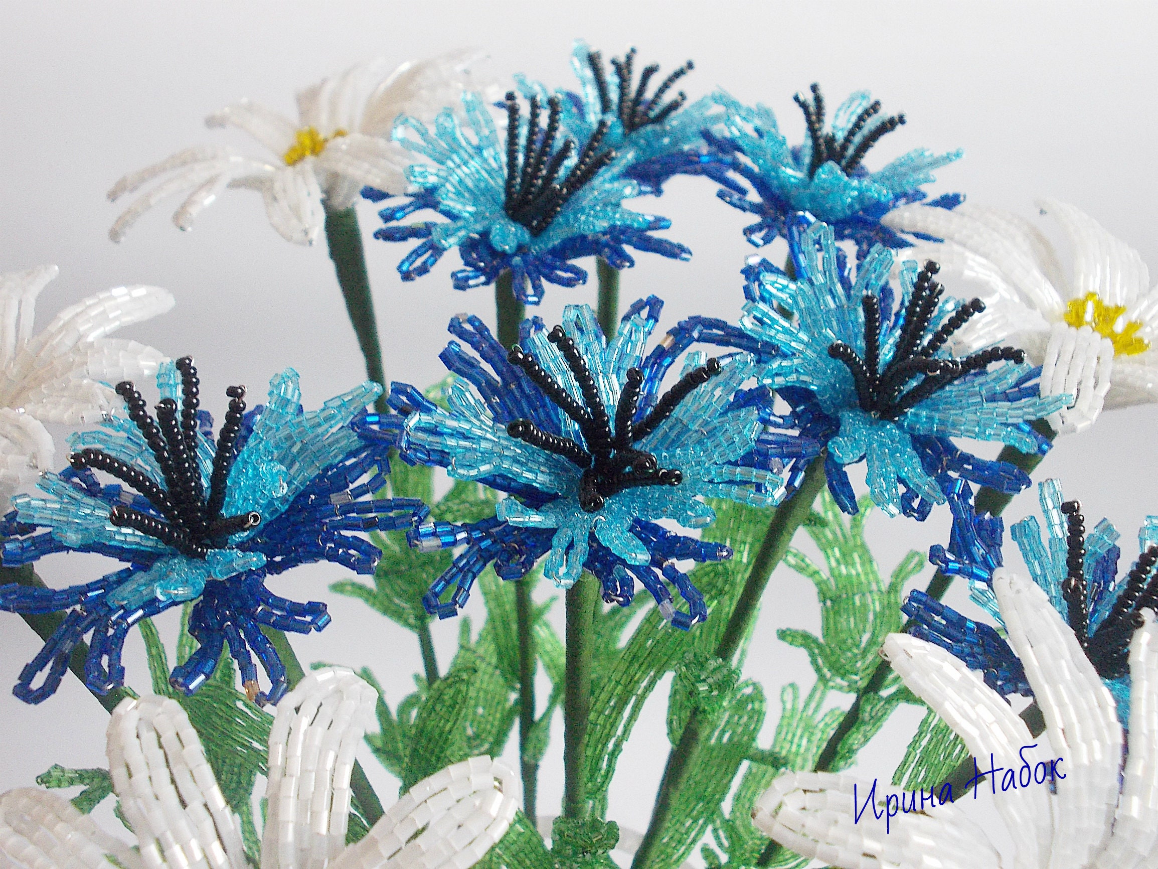 Wild Flowers in a Bouquet Camomiles and Cornflowers in - Etsy UK