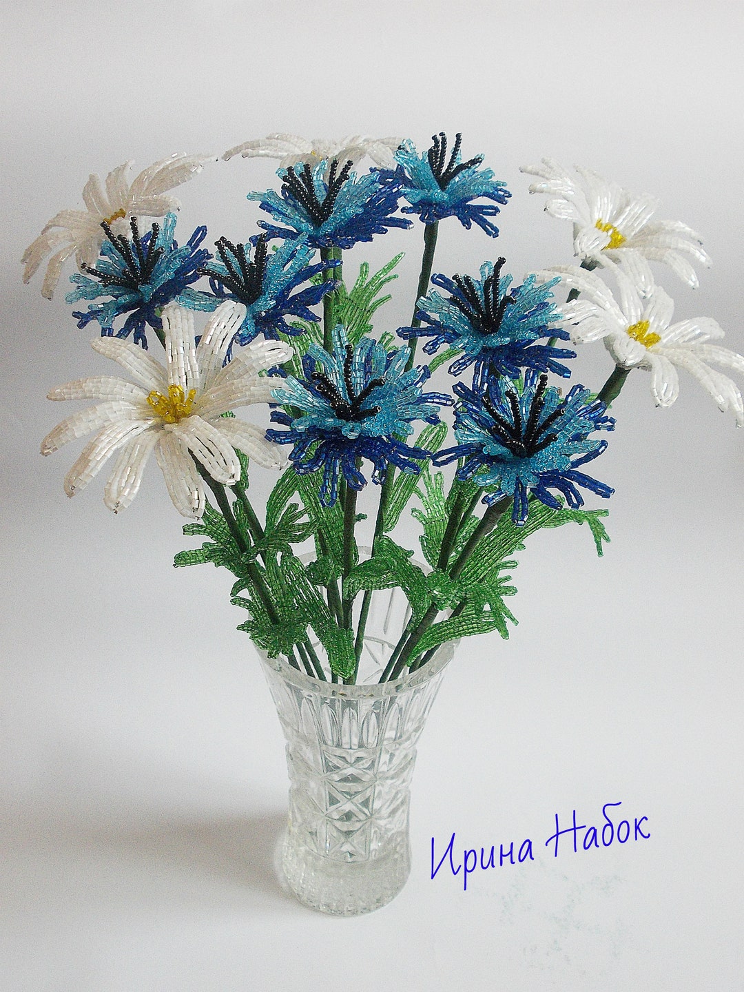 Wild Flowers in a Bouquet Camomiles and Cornflowers in - Etsy