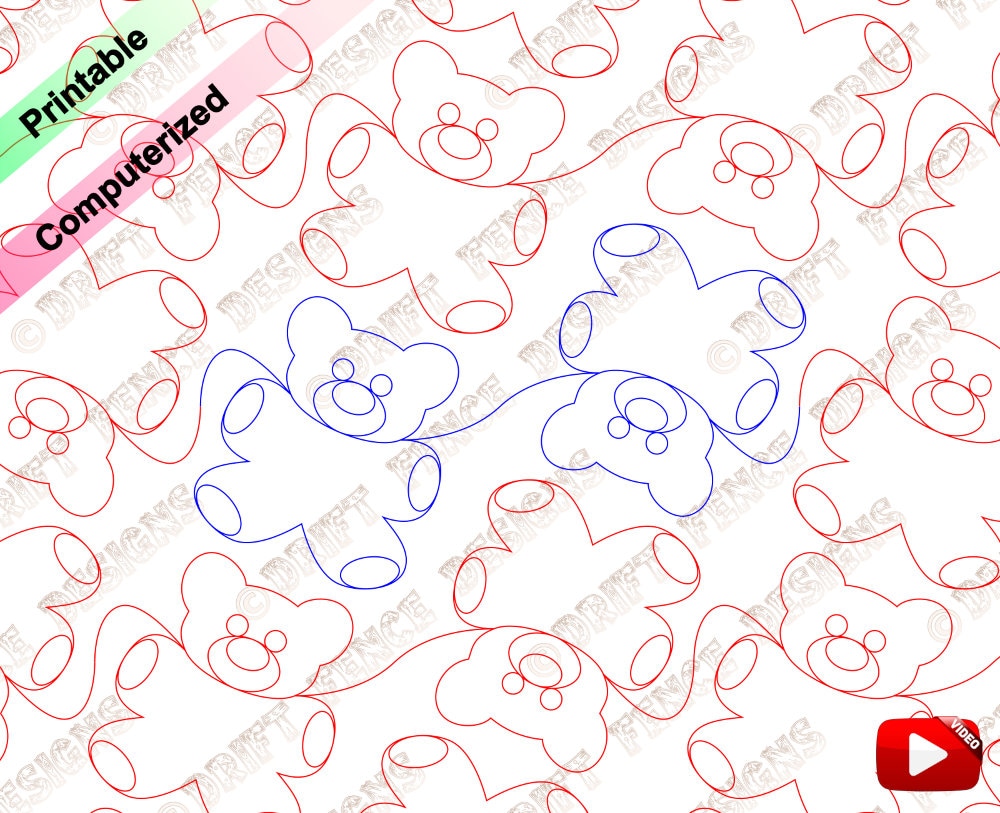 Tumbling Teddy Bears. A Continuous Line of Teddy Bears for an Edge to ...