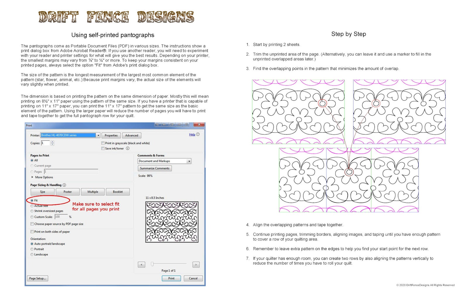 Chicken Wire Continuous Line, Edge to Edge Pantograph for Quilting ...