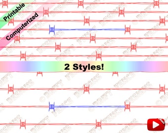 Barbed Wire continuous line, edge to edge pantograph for quilting. Suitable for Long Arm and Embroidery Machines.
