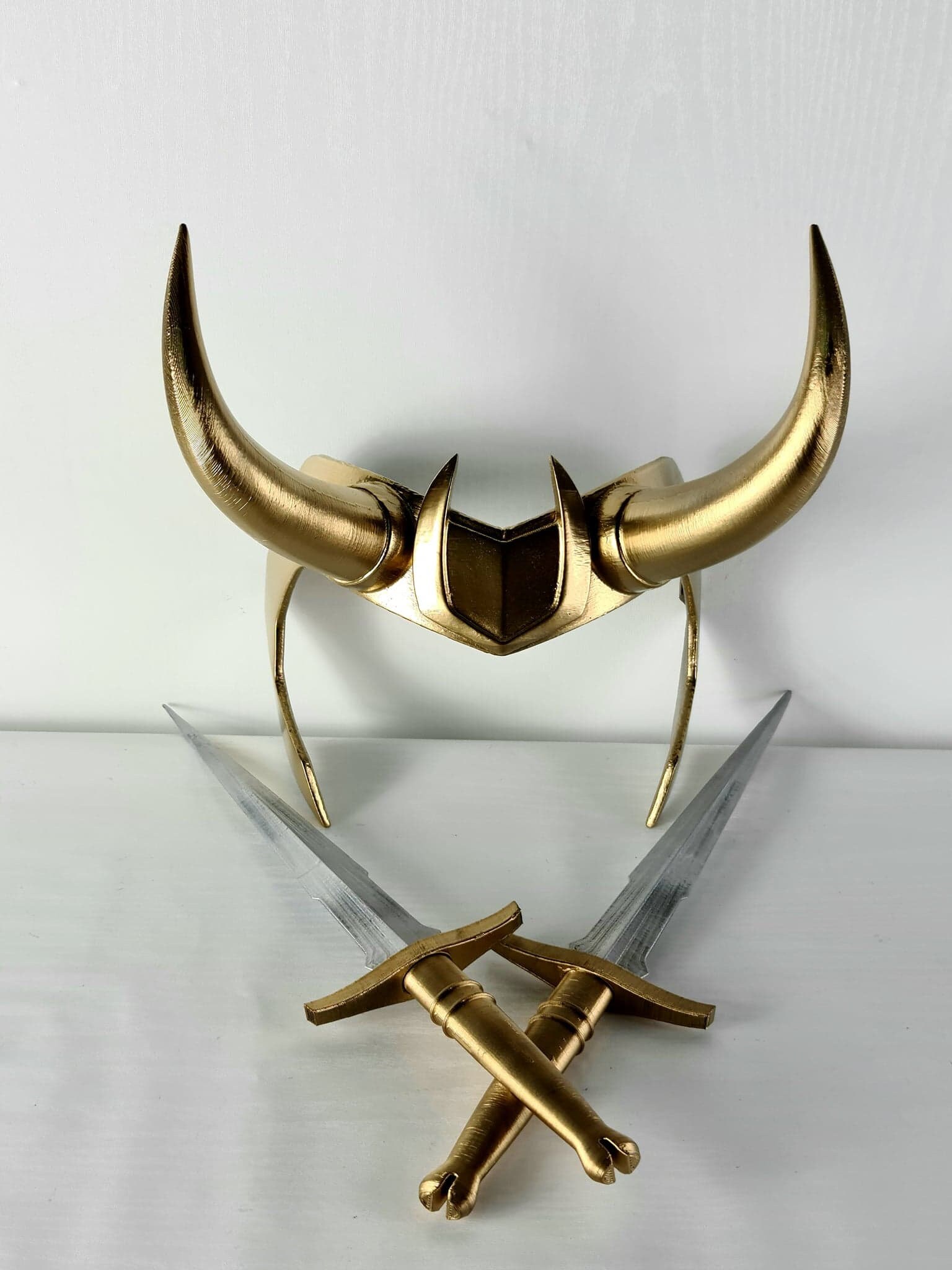 Wearable Loki Horns and Dagger From Marvel TV Show 3dprinted Etsy