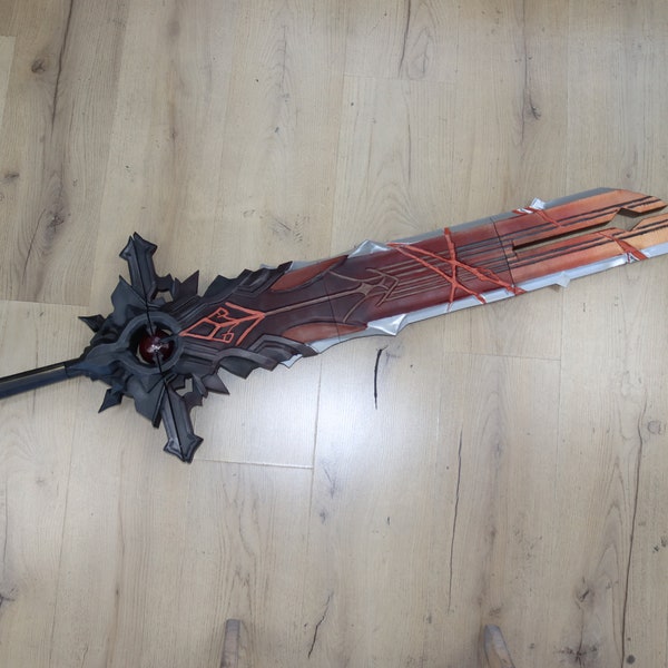 Wolf Gravestone Sword/Claymore/Great sword from Genshin Impact. 3d printed cosplay, replica