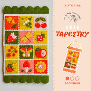 Felt Wall Art Tapestry Tutorial | Beginner | Pattern, Instructions and Video