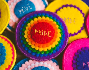 Pride Handmade Flower Pin