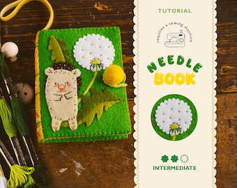 Hedgehog Felt Needle Book Tutorial | Intermediate | PDF Pattern, Instructions and Video