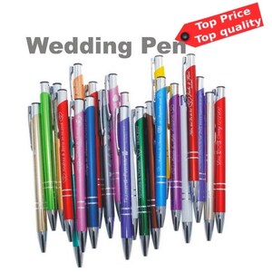 20 pièces - 200 pièces cadeau d'invité de mariage. Stylo + gravure et étui en option avec gravure individuelle du nom de l'invité.