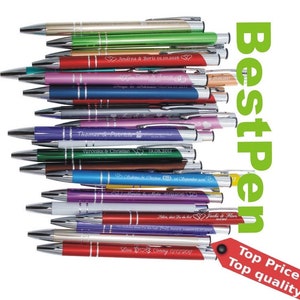 50 - 500 pcs. Metal promotional ballpens incl free engraving logo, text, promotional pen
