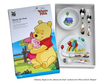 Mit Gravur. WMF Kinderbesteck Winnie the Pooh 6-tlg. Kinderset / Kinderbesteck mit Gravur