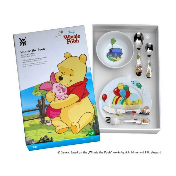 Mit Gravur. WMF Kinderbesteck Winnie the Pooh 6-tlg. Kinderset / Kinderbesteck mit Gravur