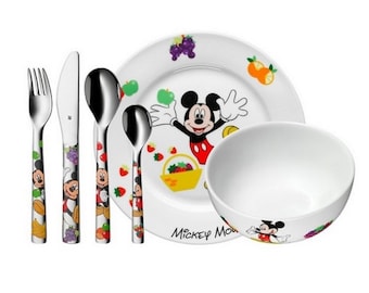 Children cutlery set MICKEY MOUSE WMF 6-pcs personalised. Free engraving!