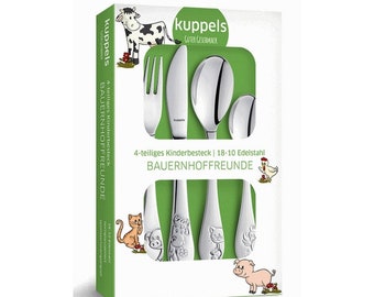 Children cutlery set  Farm Friends by Amefa 4-pcs personalised. Free engraving!