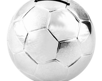 Hucha de metal - Football. Grabado en el precio!