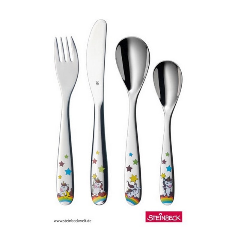Children cutlery set WMF UNICORN 4-pcs personalised. Free engraving image 2